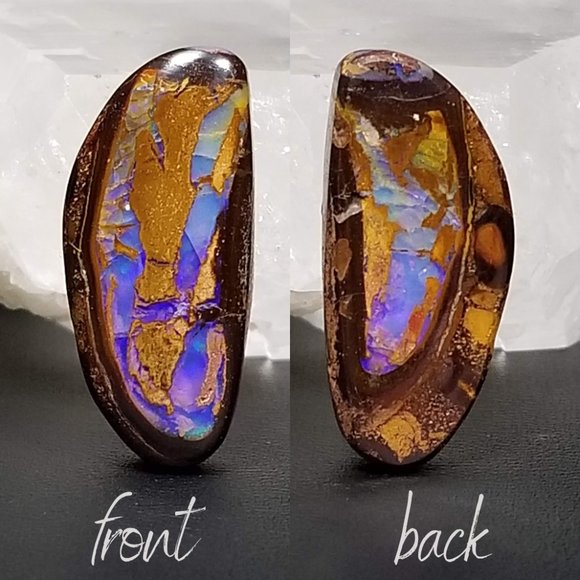 Australian Yowah Opal * 26.47 x 11.90 x 7.05mm * MKO4B7 * Boulder opal cab - Picture 4 of 11